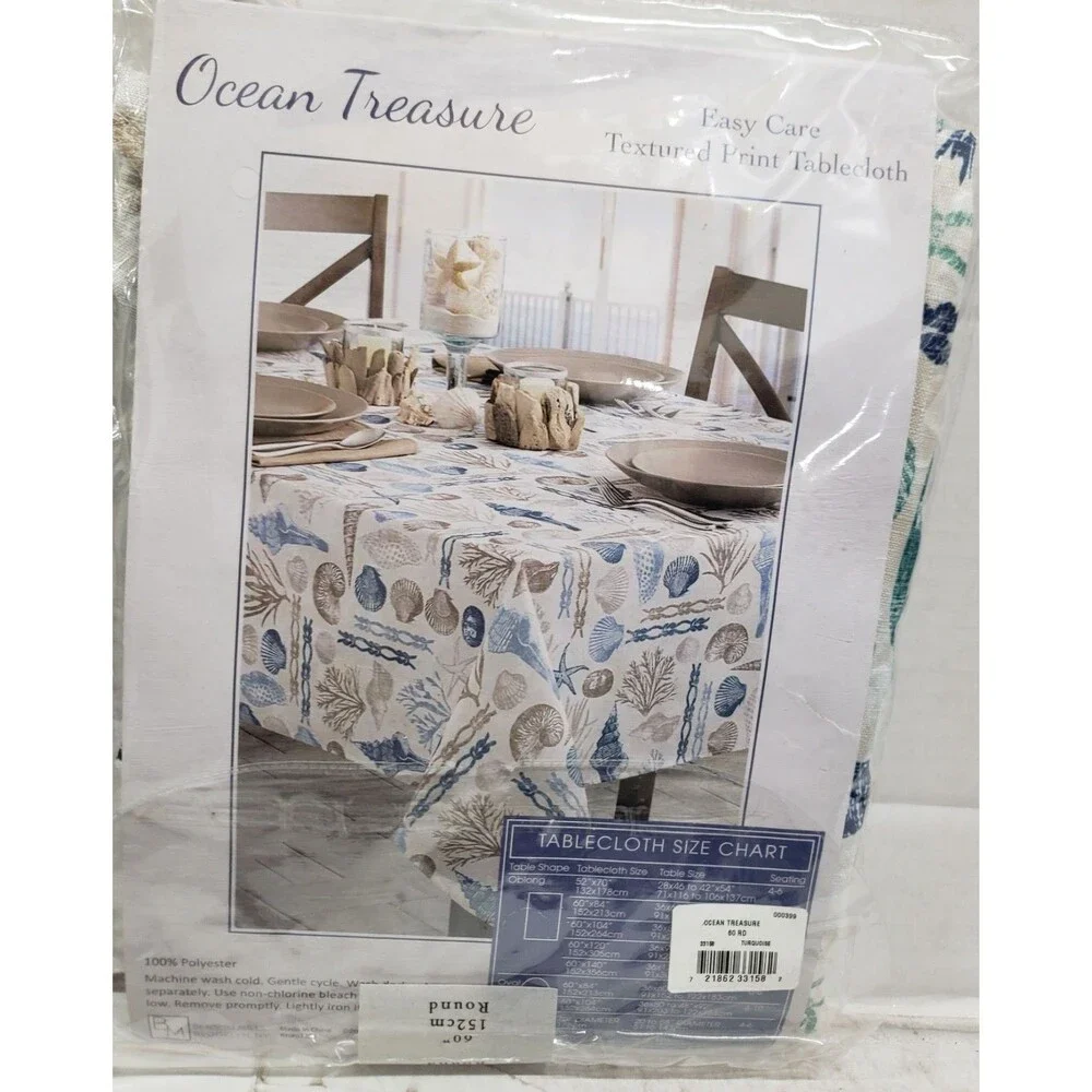 Printed Fabric Tablecloth 60
